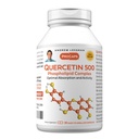 ANDREW LESSMAN Quercetin 500mg - 30カプセル - 500mgユニークなQuercetin Phospholipidコンプレックス、健康な心、循環および免疫機能をサポートする高吸収式。 添加物無し。