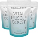 Vital Muscle Boost - 大人のためのプレミアムmyHMBとビタミンD3サプリメント - 特許取得済みのHMBパウダー3000mg - 健康な筋肉、エネルギー&活気のあるアクティブライフ - タンパク質合成と強度をサポート