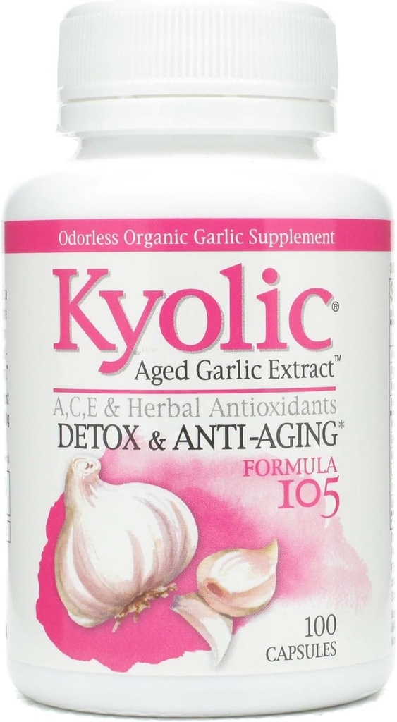 Kyolicの方式105のニンニクのエキスw/VIT AとEセレン 100カプセル