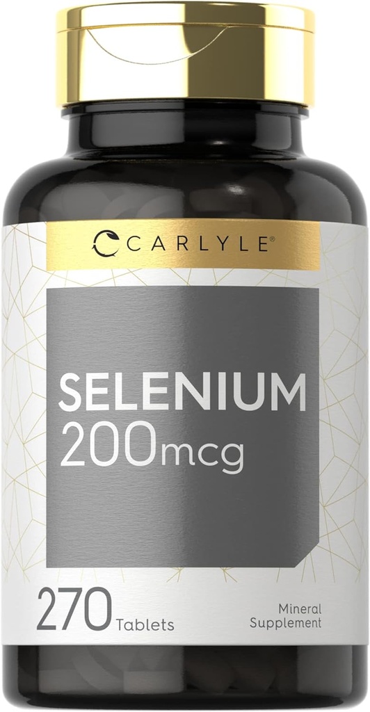 Carlyle Selenium Supplement 200mcg | 270錠カプセル | エッセンシャルトレースミネラル | ベジタリアン・非GMO・グルテンフリー・グルテンフリー対応商品