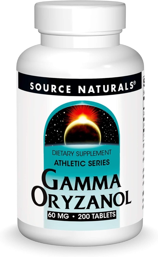 源のNaturals Gamma Oryzanolのベジタリアン、60 MG - 200のタブレットのために適したアスレチック シリーズ サプリメント