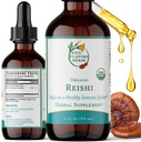 Reishi Tincture - Nervous&免疫システムサポート、呼吸器系、心血管&メタボリック健康、フォーカス&カルムマインド、ハーブサプリメント - 2 Fl Oz