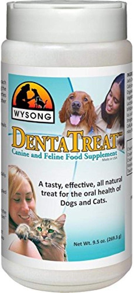 Wysong Dentatreat Canine/Feline - 犬/猫フードサプリメント - 9.5 オンスボトル