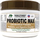 Dogzymes Probiotic Max -10 Billion CFUのプロバイオティクス、プレバイオティクス、消化酵素 - Diarrhea、Upset Stomach、便秘、ガス、アレルギー、免疫および全体的な健康1ポンドを取り除きます