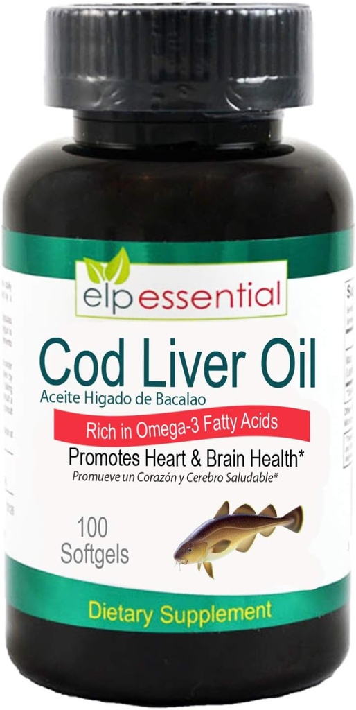 Cod のレバー オイル 100 の Softgels Aceite の De Higado De Bacalao のカプセル 100's