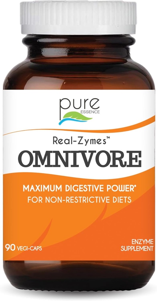 Real-ZymesTM OMNIVORE より良い消化のためのプロバイオティクスと消化酵素のサプリメント - ブロッティング、ガス、ベッチ、Diarrhea、便秘、IBSなどの救済のための自然なサポート - 90 キャップ