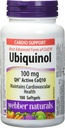 WebberナチュラルUbiquinol 100mg QHアクティブCoQ10、100ソフトジェル