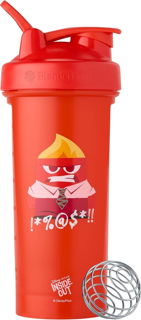 BlenderBottle Pixar クラシック V2 シェーカー ボトル パーフェクト のために Protein Shakes and Pre Workout, 28-Ounce, インサイドアウト