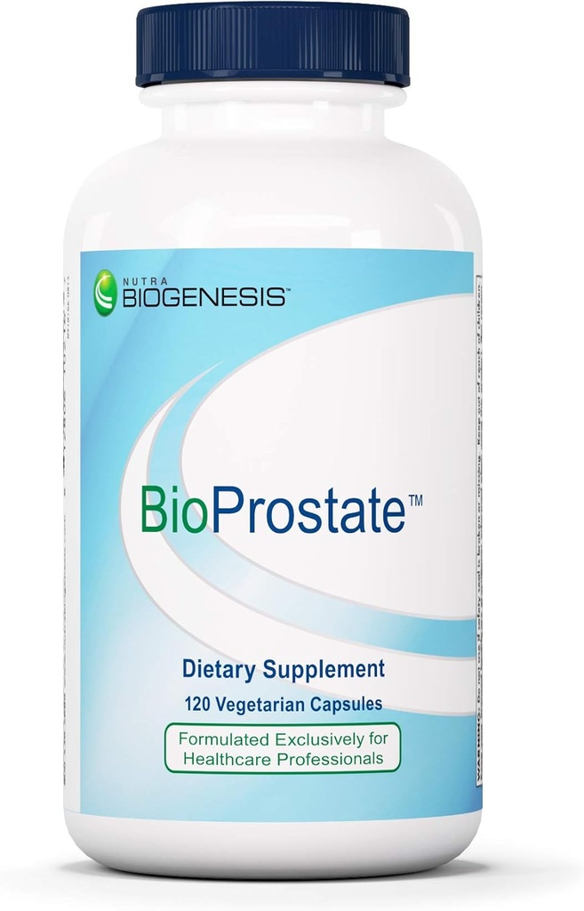 Nutra BioGenesis BioProstate - 人のためのパルメットを見ました, 男性のための前立腺の健康の補足, パンプキン種子と尿路サポート, イラクサ & ピゲム - 120 ビーガンカプセル