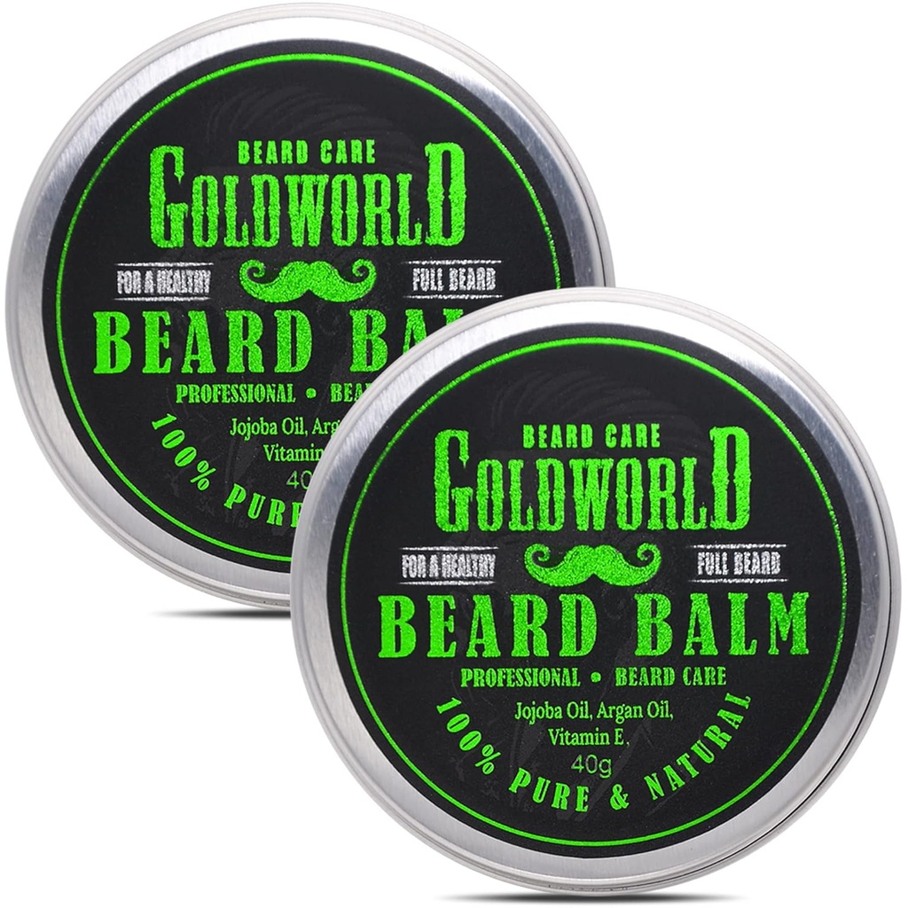 GoldWorld 2 パック ベアード バルム のための ひげ付き 手入れ