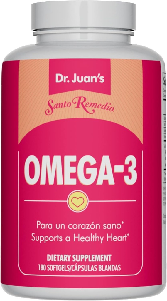 サントRemedioオメガ3、心臓血管の健康、栄養補助食品、人工色なし、合計オメガ3脂肪酸2000mg、180Softgels、90用量をサポート