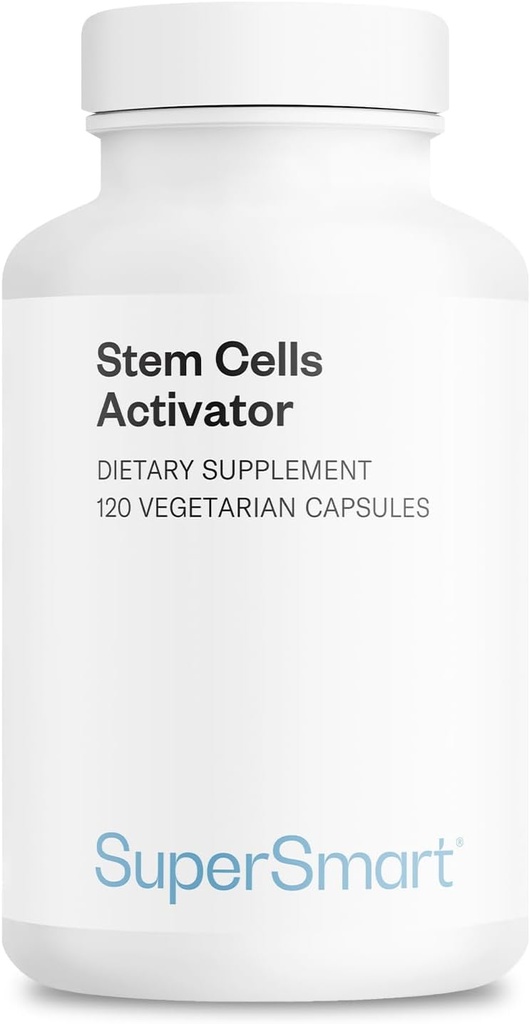 Supersmart Stem Cells Activator (Advanced Formula) - with Astragaloside, Fuidocan - Natural Stem Cells Supplement | Non-GMO & Gluten Free - 120 Vegetarian Capsules