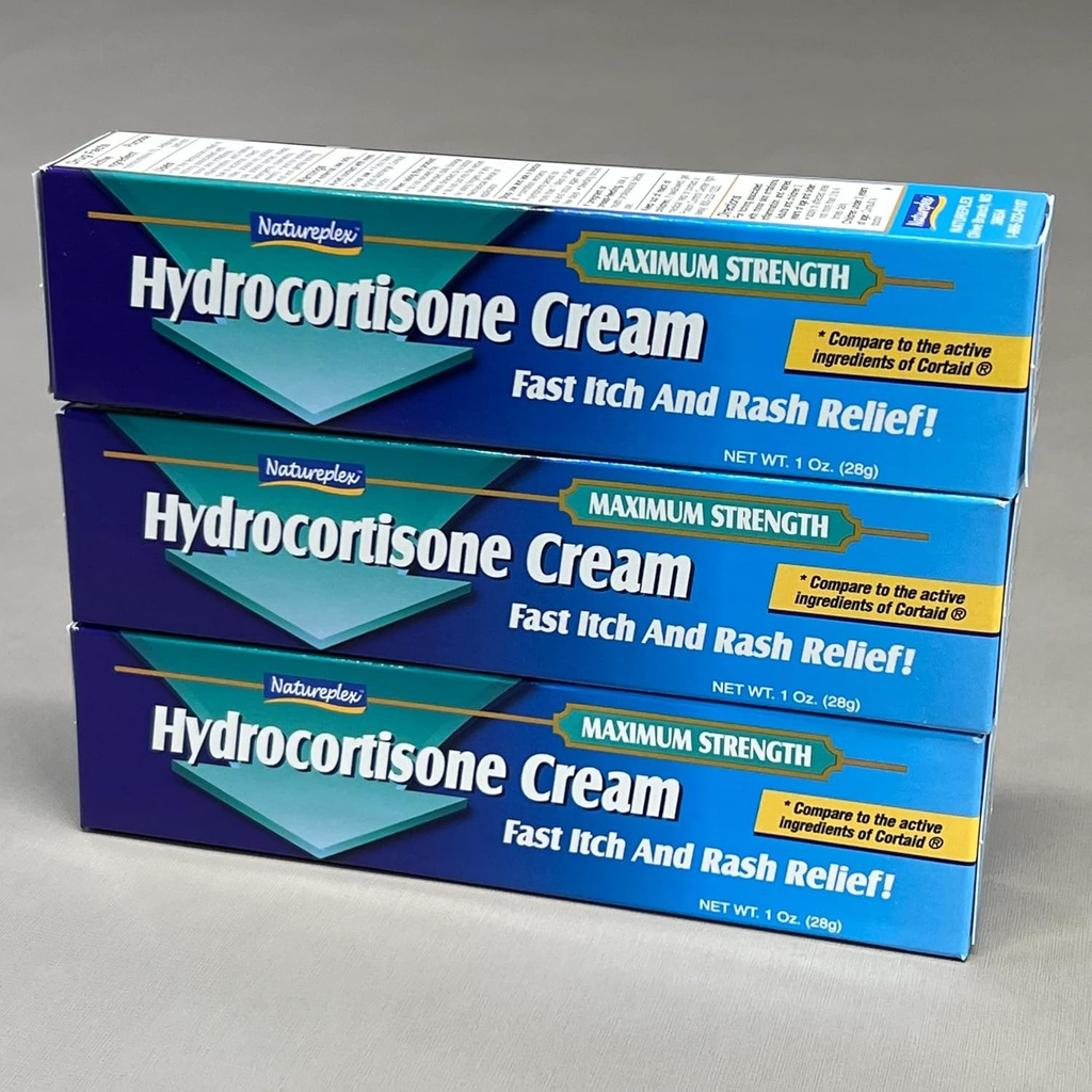 Natureplex Hydrocortisoneクリームアンチアイッチクリーム, 1% (3パック) (3)