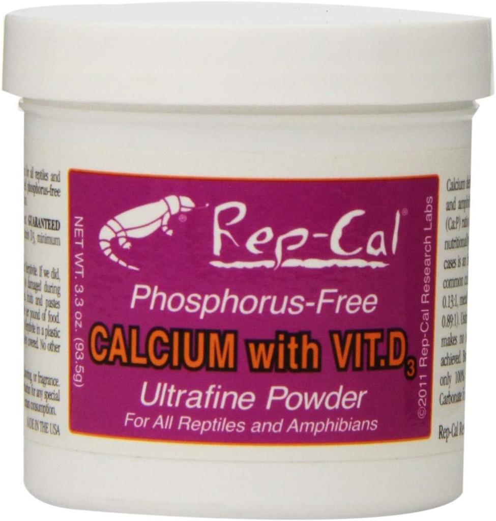 ビタミンD3のRep-Calのリンの自由なカルシウム-Ultrafine粉3.3のoz - 6のパック