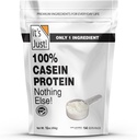 It's Just! - 100% Casein Protein Powder, Made in USA, One Ingredient, Slow Burning, Time Release (1 Pound (Pack of 1), Unflavored)