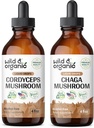 ワイルド&オーガニックコルディセプTincture 4 fl oz&チャガマッシュルーム 4 fl oz