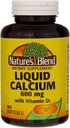 D-3 (100 Softgels)の液体カルシウム600mg 300のSoftgelsの合計3ボルト