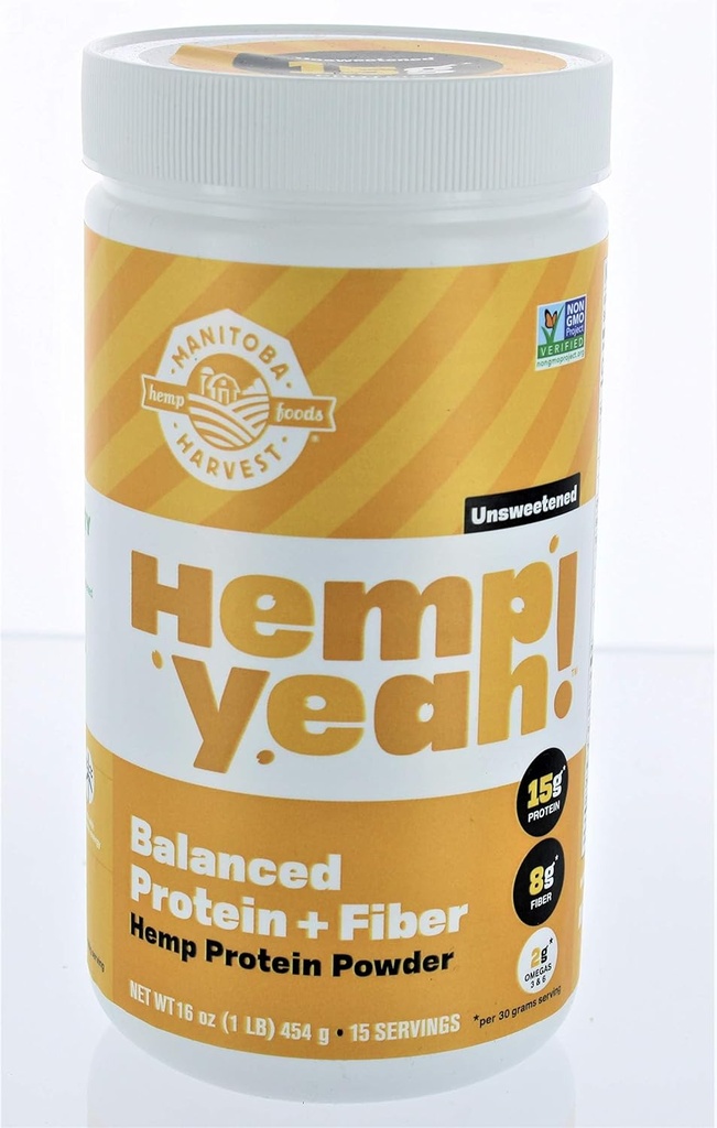 Hemp Yeah! Balanced Protein + Fiber Manitoba Harvest 16 oz Powder