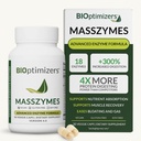 BIOptimizers MassZymes - グットヘルスのための完全な消化酵素サプリメント - 男性と女性のためのブロッキング救済 - Lipase Amylase Bromelain消化酵素(30カプセル)