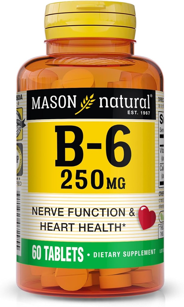 マソンナチュラルビタミンB-6 250mg 60 TABS