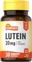 Sundance Lutein 20mg | 30 Softgels | ゼアキサンチン | GMO・グルテンフリーサプリメント