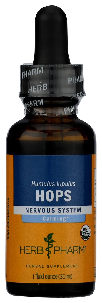 Herb Pharmは有機性ホップの液体のエキスをCalmingの神経系サポート- 1のOunce証明しました