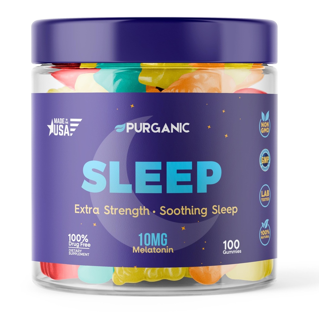 睡眠のためのメラトニンのグミー - 100ct
