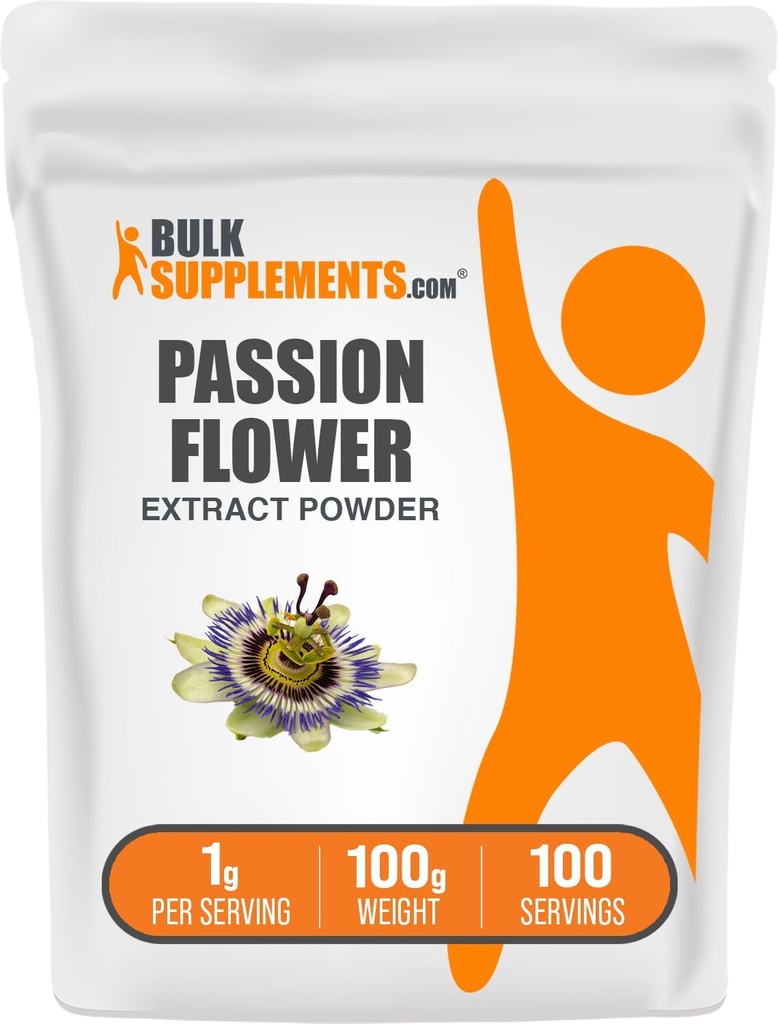 BulkSupplements.comパッションフラワーエキスパウダー - パッションフラワーサプリメント、ハーブサプリメント - グルテンフリー、サービング1g(3.5オンス)(パッケージ1)