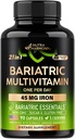 NUTRAHARMONYのBariatricのMultivitamin - 45のmgの鉄の補足-米国で作られて-女性及び人のために-オールインワン、21必須ビタミン-胃の袖サポート-軽い熱帯味- 90のカプセル