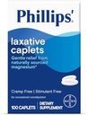 Phillips の Laxative Caplets、自然に Occasional 便秘、Cramp および興奮剤の自由な乳剤、100 の小箱の穏やかな救助のためのマグネシウムの補足と、