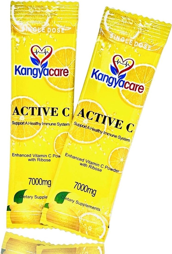 Kangyacare]活動的なC -20のパケット-単一の線量-7000mg -Extraの高い効力のビタミンCの粉-Immuneサポート及び酸化防止保護-高められた吸収、中立pH