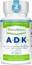 自然による力 ADK のビタミンの補足- VIT A D3 K2 のビタミン 5000 の iu - サポート骨、中心及び免疫の健康 - 60 のカプセル(2 か月の供給)