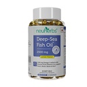 ネウハーブ深海魚油(60 Softgels)オメガ3サプリメントトリプル強度2500 Mg for Muscle、ジョイント、ハート&認知サポート | マン&女性のためのレモン風味の魚介類なし | (パッケージ 1)