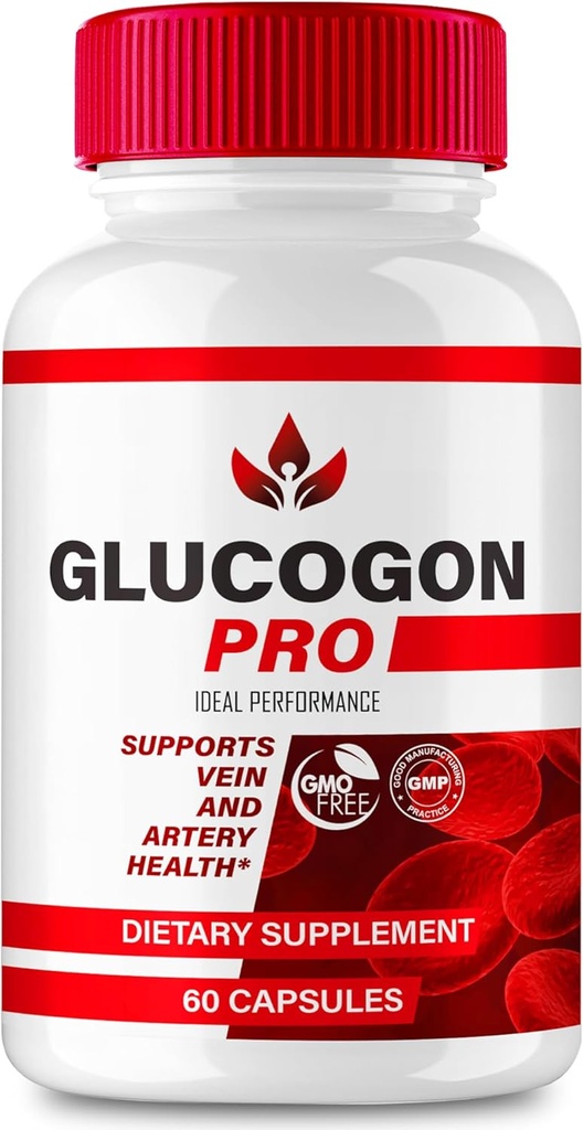 Glucogon Pro Capsules, Glucogon Support Supplement Pills - Maximum Strength, Glucogon Pro Health and Wellness Capsules, GlucogonPro All Natural Formula, GlucogonPro Capsules Reviews (60 Capsules)