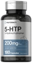 ホルバハチ5HTP 200mgサプリメント | 180カプセル | 5 Hydroxytryptophan | Griffonia Simplicifolia | 余分な強度 | 非GMO、グルテンフリー
