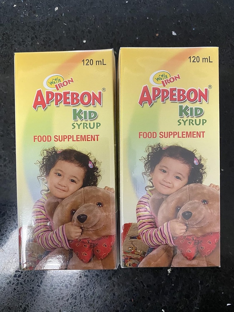 鉄120mlの2つのAppebonのキッドのシロップの食糧補足のパック