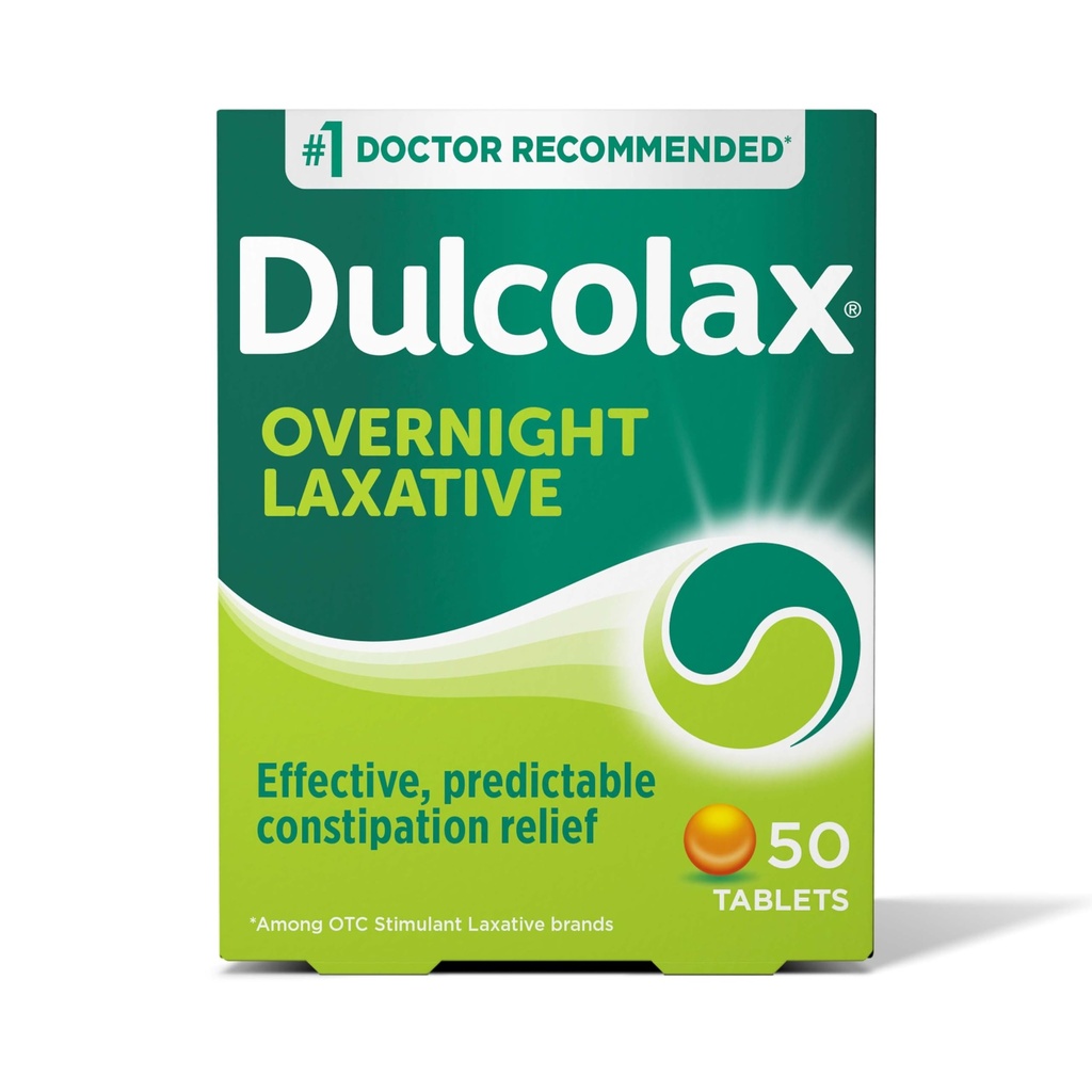 Dulcolaxの興奮剤の乳剤のタブレット、予測可能及び有効な便秘の救助、Straining及びBloatingのBisacodyl 5 mg、50の計算を信じて下さい