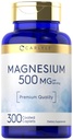 キャレルマグネシウム500mg | 300 コーティングカプレット | ベジタリアン・非GMO・グルテンフリー対応サプリメント