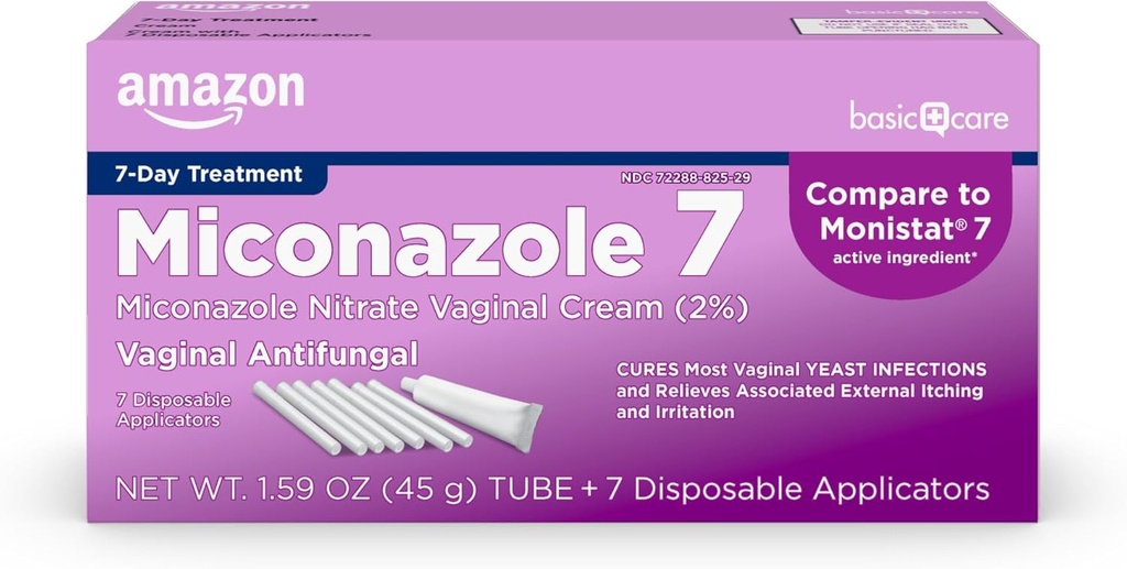基本的な心配 Miconazole 7 の Miconazole の硝酸塩の腟のクリーム 2 のパーセント、女性のための 7 日東の感染症の処置、フェミニン ケア、1.59 のオンス(パッケージ 1))