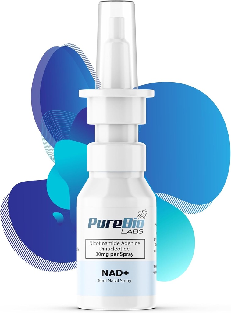 NAD+ Nasal Spray - 30mg per Spray, 30ml Total, 200 Sprays – Cellular Energy & Metabolism (1 Bottle)