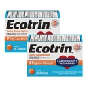 Ecotrinの高力安全上塗を施してあるアスピリン、NSAID 81mgの45の計算(2のパック)