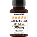 MONOHERBアーティチョークリーフエキス1000mg - 90ベジタリアンカプセル