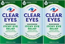 明確な目最高のかゆみ目の救助の目の低下、0.5 Fl Oz (パッキング3)