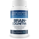 Brain+ Cognitiva - 高度な認知サポート - メモリの増加と改善を支援, ブーストメンタルフォーカス, メンタルクラリティをサポート - 脳サポートと最適な向知性ブーストのためのアルファGPCカプセル