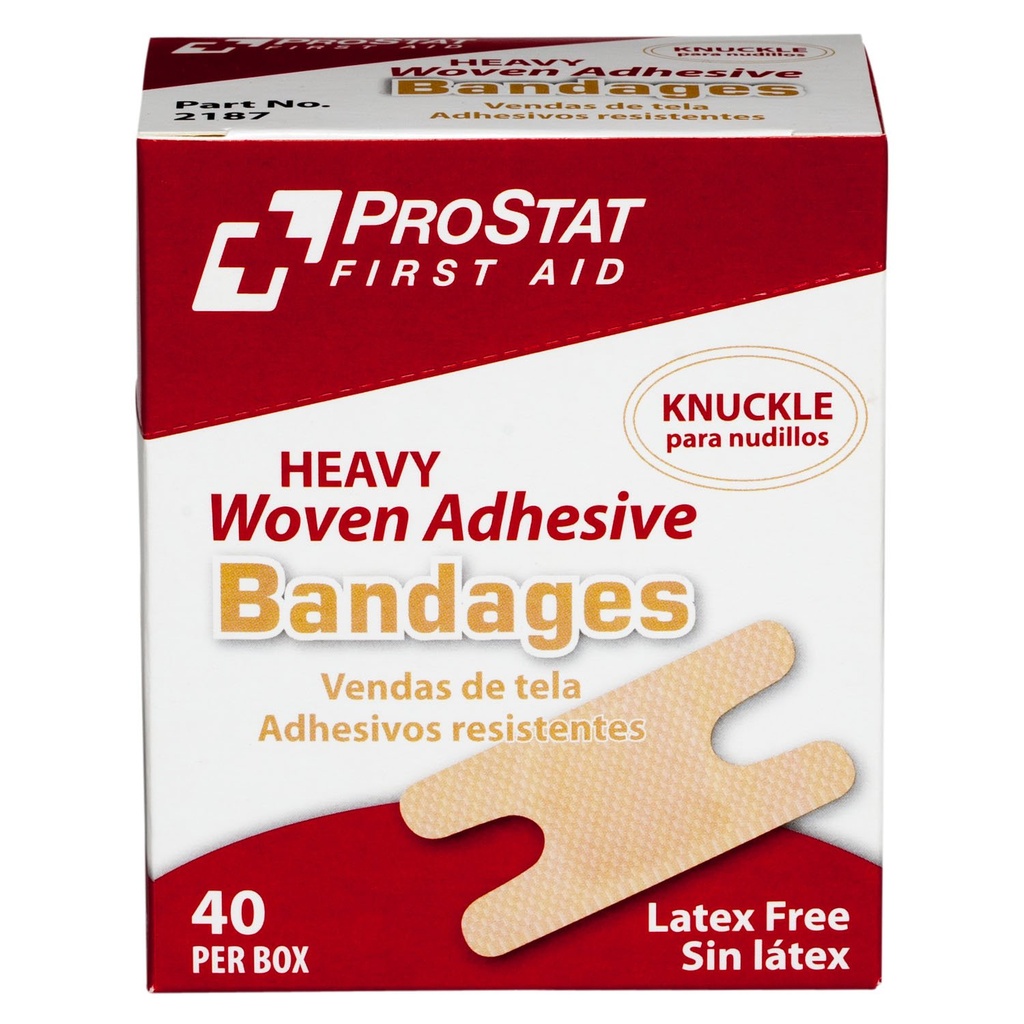 ProStat ファーストエイド 2187 包帯重い編まれたナックル (40 のパック)