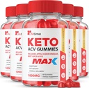 (5パック) ライフタイム Keto Max Gummies - 公式の式、ビーガン、非GMO - ライフタイム Keto Plus acc Gummies、ライフタイム グミー、ビタミンB12、ビートルート、ザクロ(300グミー)