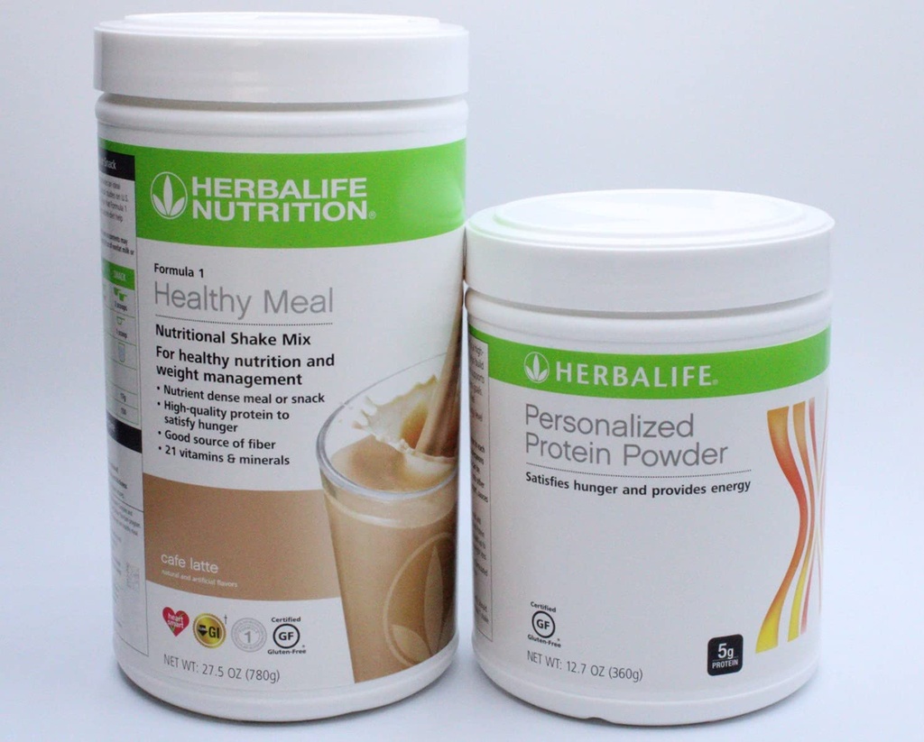 HERBALIFE (Duo)の方式1の個人化された蛋白質の粉が付いている健康な食事の栄養物のシェイク・ミックス(喫茶 ラッテ)
