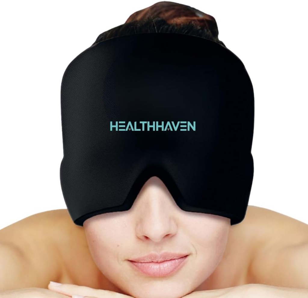 360°Migraineの頭痛の救助の帽子、ミグライン、張力のための冷却のゲルの帽子の頭部の覆い、圧力及び掛かること、熱く、冷たい療法、頭痛の帽子をかぶせて下さい