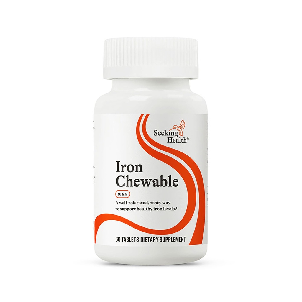 健康鉄のChewable - 健康な代謝を支える鉱物の補足 - 男性及び女性の補足の援助筋肉機能 - エネルギー サポート補足 - 10 mg、60のタブレット