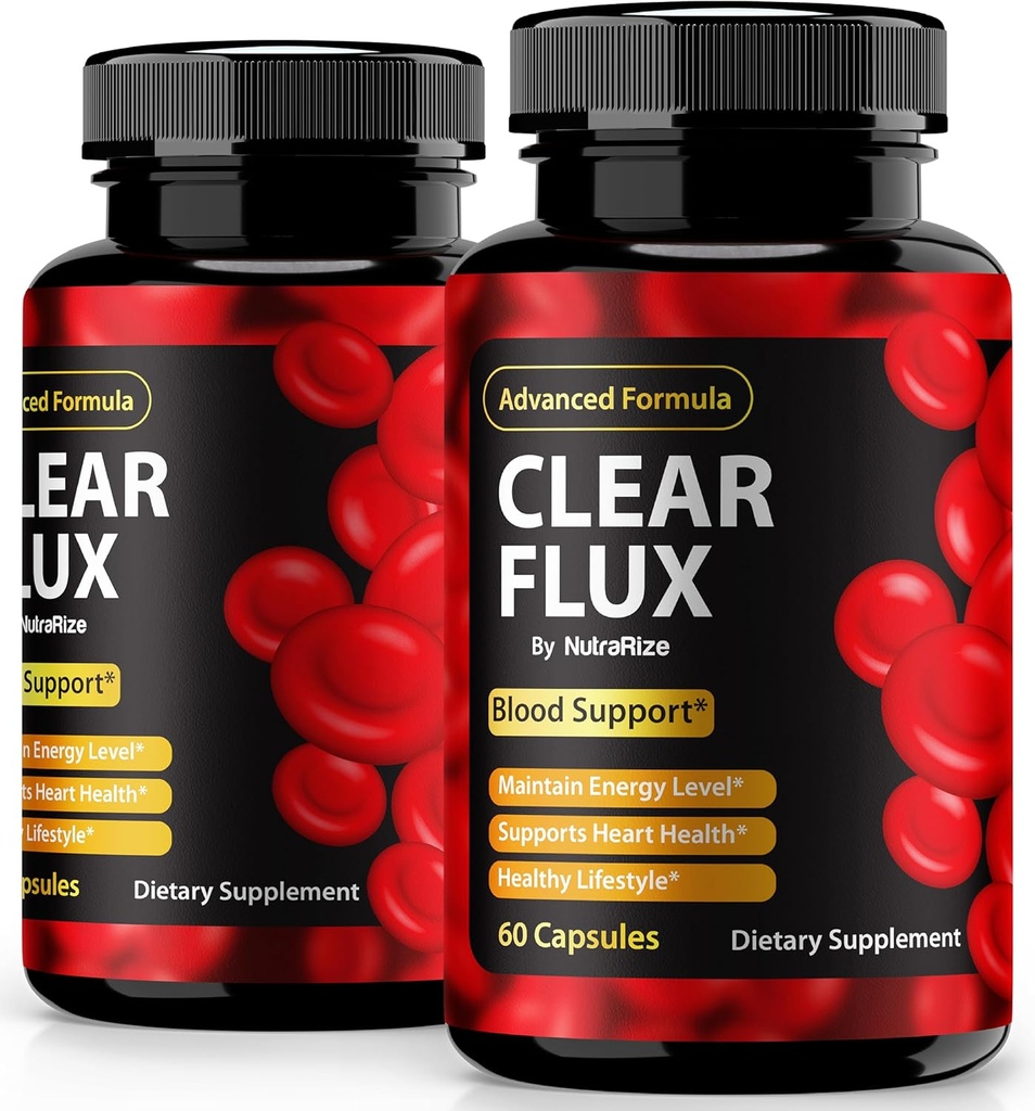 (2パック) 明確な変化の丸薬、公式のClearFluxのカプセル、全自然なサポート、安定したレベルを維持するための優れたサポート及び健康な循環、自然な明確な変化の健康見直し(120カプセル)